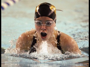 Bettendorf at Pleasant Valley girls swimming